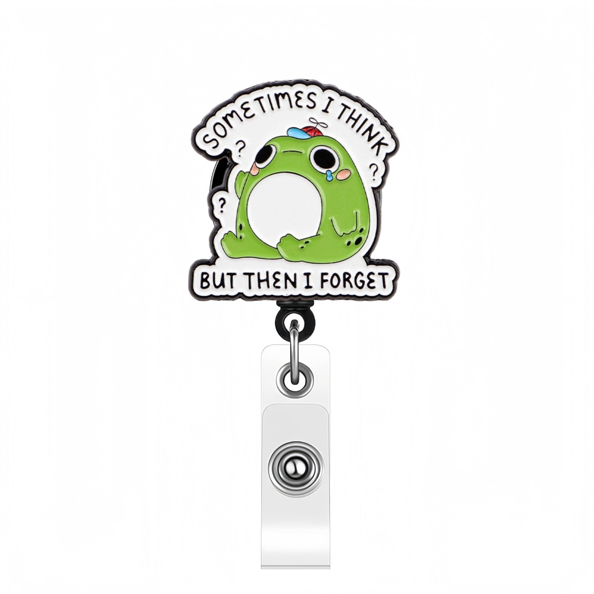 Wholesale Cute Cartoon Pet Dog Acrylic Retractable Rotating Badge Keychain