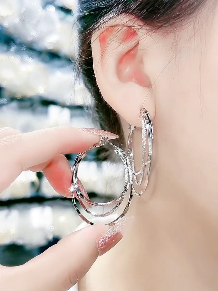 Wholesale multi-layer large earrings