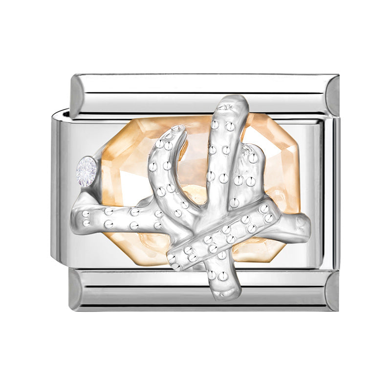 Wholesale Italian Charm Bracelet 9mm DIY Splicing Cute Creative Stainless Steel Composable Bracelet