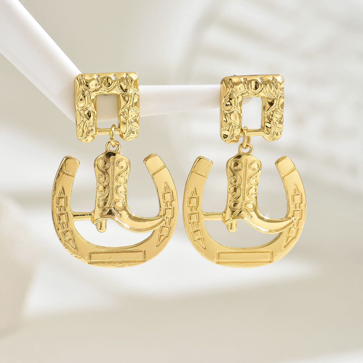 Wholesale Boots Horseshoe Alloy Earrings ACC-ES-BaSha004