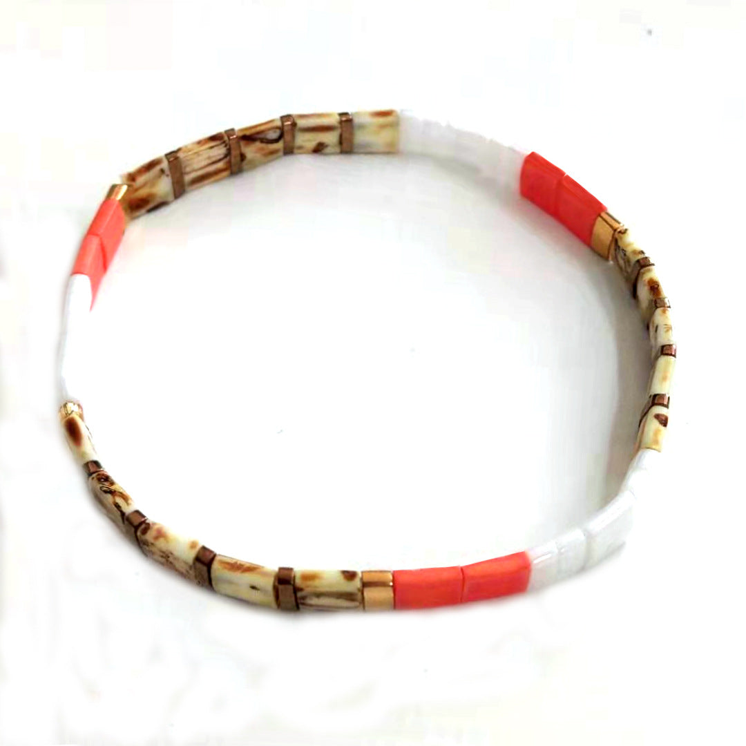 Wholesale Handmade Tila Bead Stretch Bracelet Women S Bohemian Multi Layer Stacking Jewelry Ethnic Fashion Accessory For Boutique Resale
