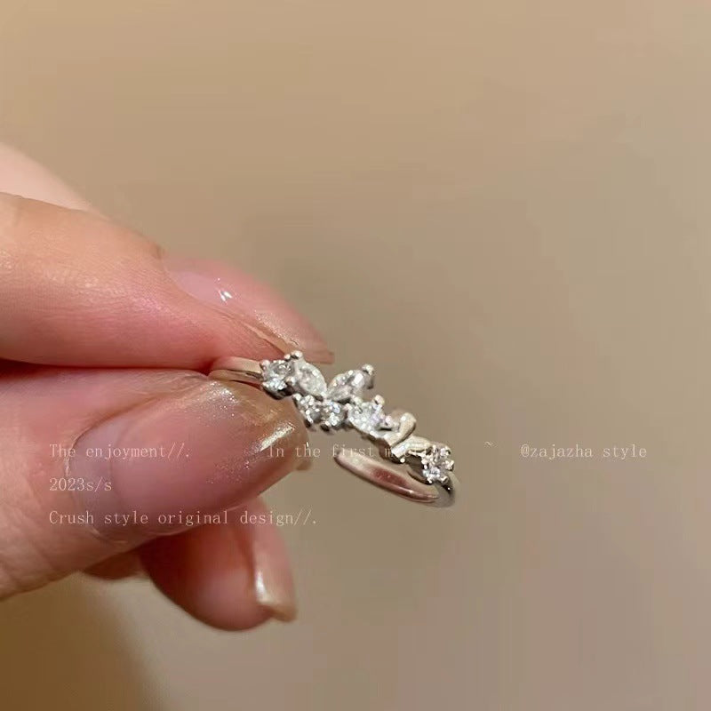 Wholesale Love and Deep Space  Snowflake Ring