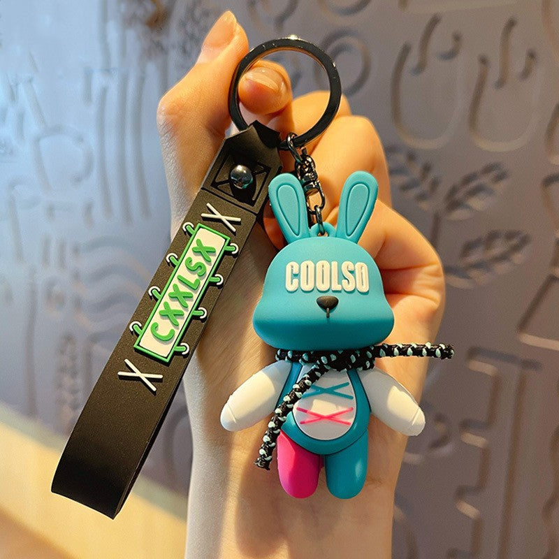 Wholesale Bow Bear PVC Soft Keychain Cute Keychain ACC-KC-YiDa004