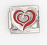 Wholesale 5pcs Italian Charm Bracelet 9mm DIY Splicing Heart Series Stainless Steel Composable Bracelet