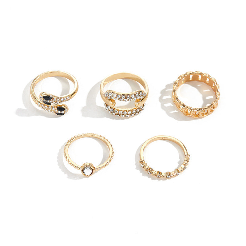 Wholesale  exaggerated snake alloy ring