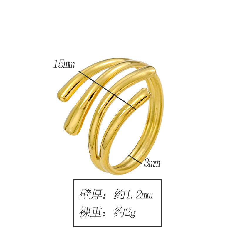 Wholesale titanium steel crown opening non-fading niche ring