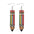 Wholesale  Teaching and Learning Rainbow Pencil Double-sided Wooden Earrings