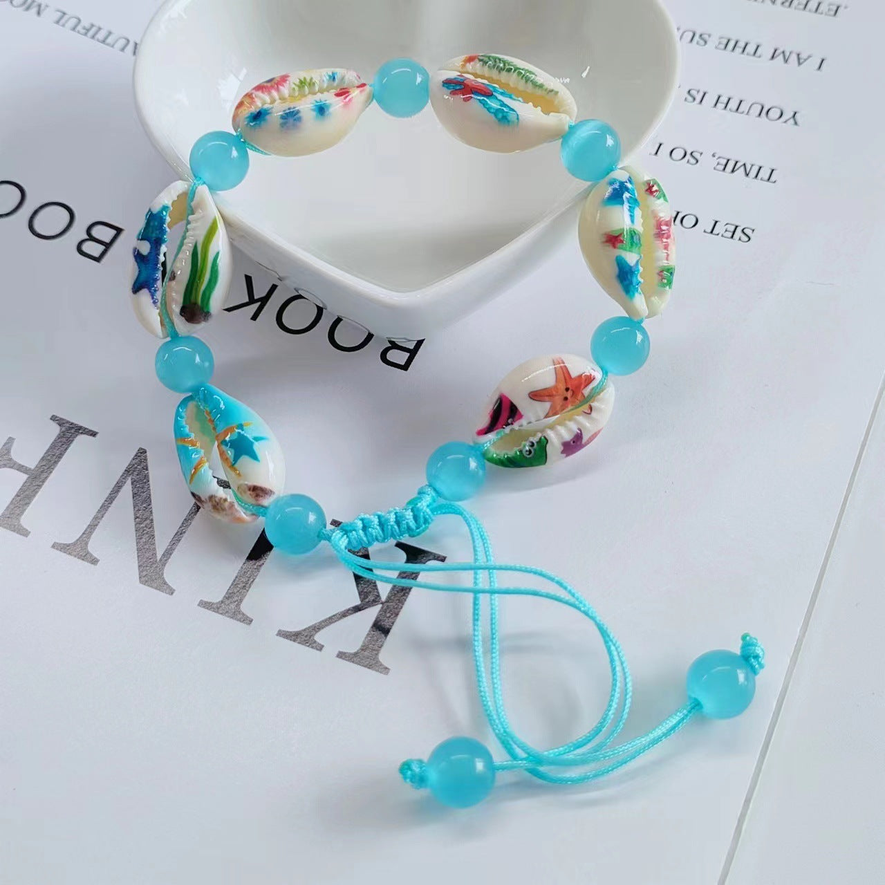 Wholesale Bohemian Shell Starfish Turtle Handmade Bracelet