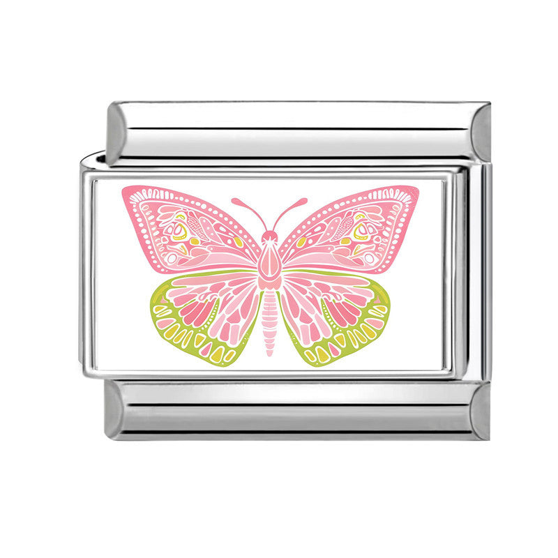 Wholesale Stainless Steel Electroplated Butterfly Modular Bracelet,  Trendy DIY Fashion Accessory for Everyday Wear