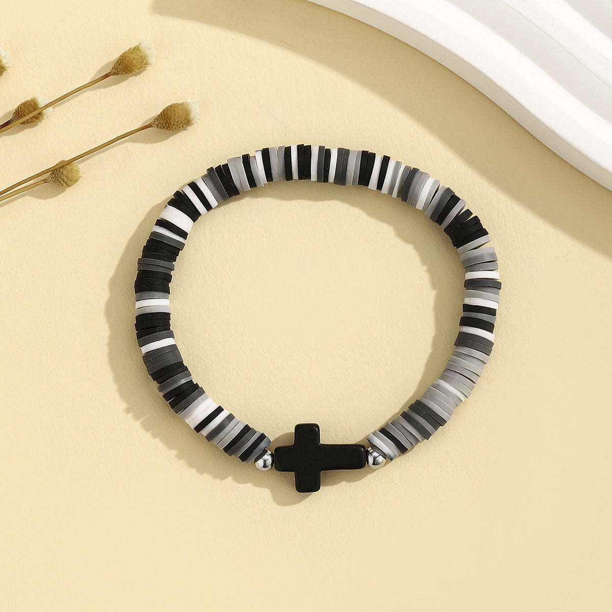 Wholesale Bohemian Colorful Soft Clay Beach Elastic Adjustable Bracelet