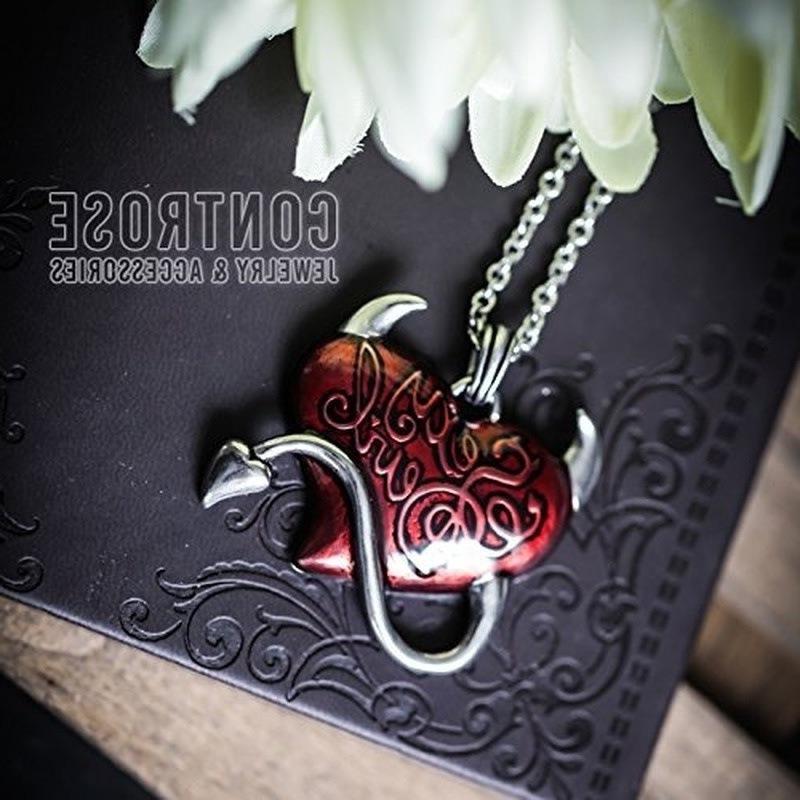 Wholesale  personality sexy red heart pendant necklace