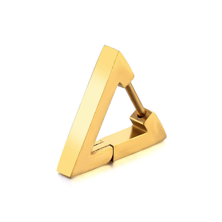 Wholesale Trendy Stainless Steel Geometric Ear Cuffs Unisex Electroplated Steel Tone Jewelry Accessory