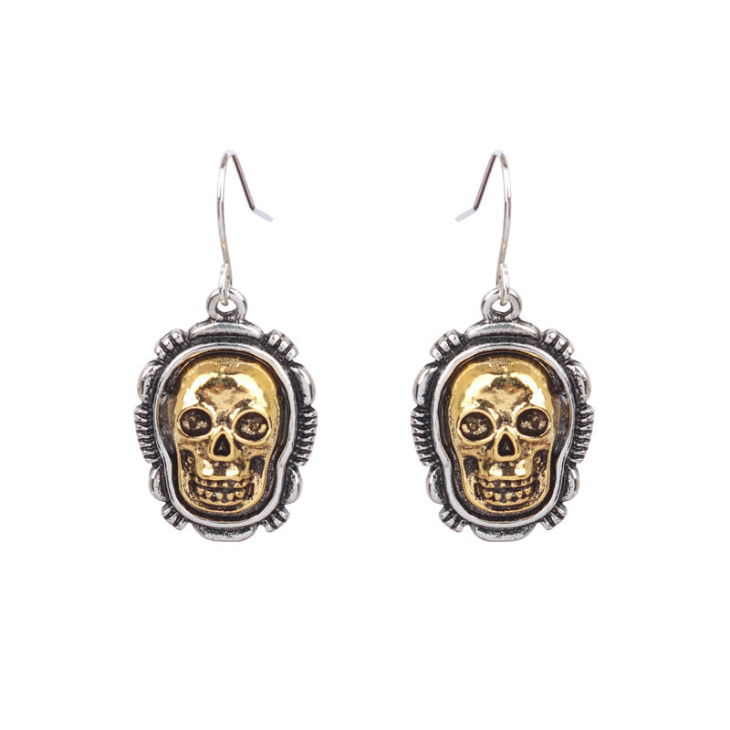 Wholesale  Skull  Web Earrings Dark Wind Style Alloy Jewelry Accessory Gift