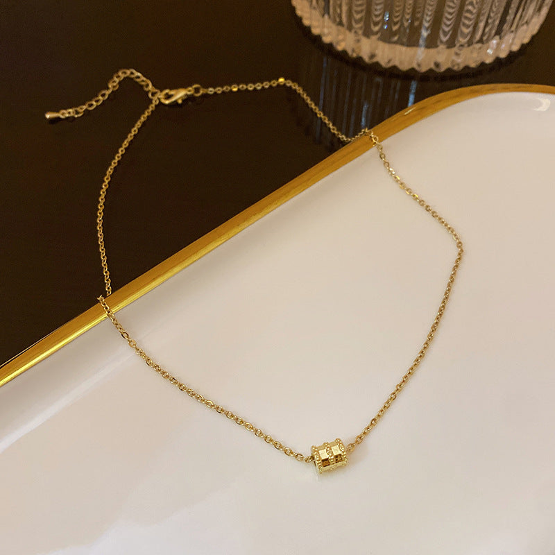 Wholesale Light luxury Pearl titanium steel necklace