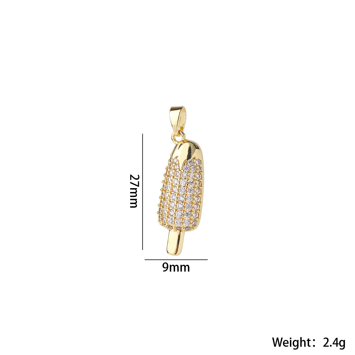 Wholesale Gold Plated Brass Rainbow Hot Air Balloon Pendant With Zircon DIY Necklace Making Jewelry Accessory Trendy Gift For Party