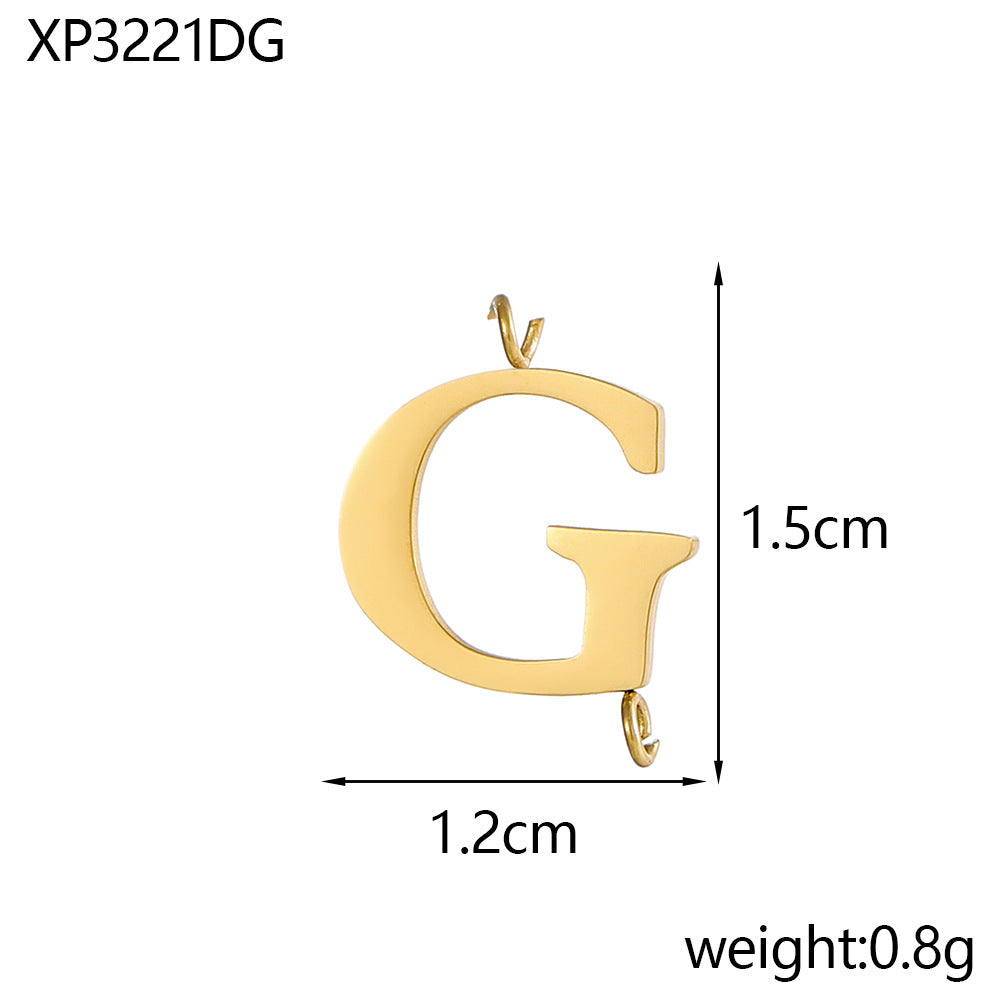 Wholesale Stainless Steel 26 Letter Pendant