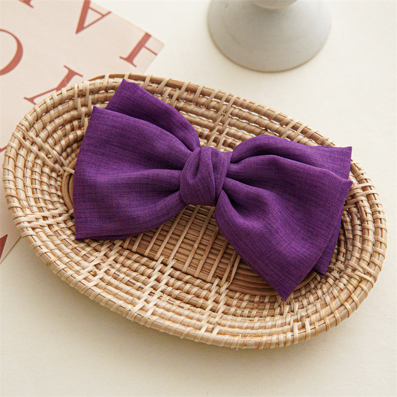 Wholesale Bow Hair Clip Fabric Spring Clip Hair Accessories Hair Scrunchies ACC-HS-SanTai003