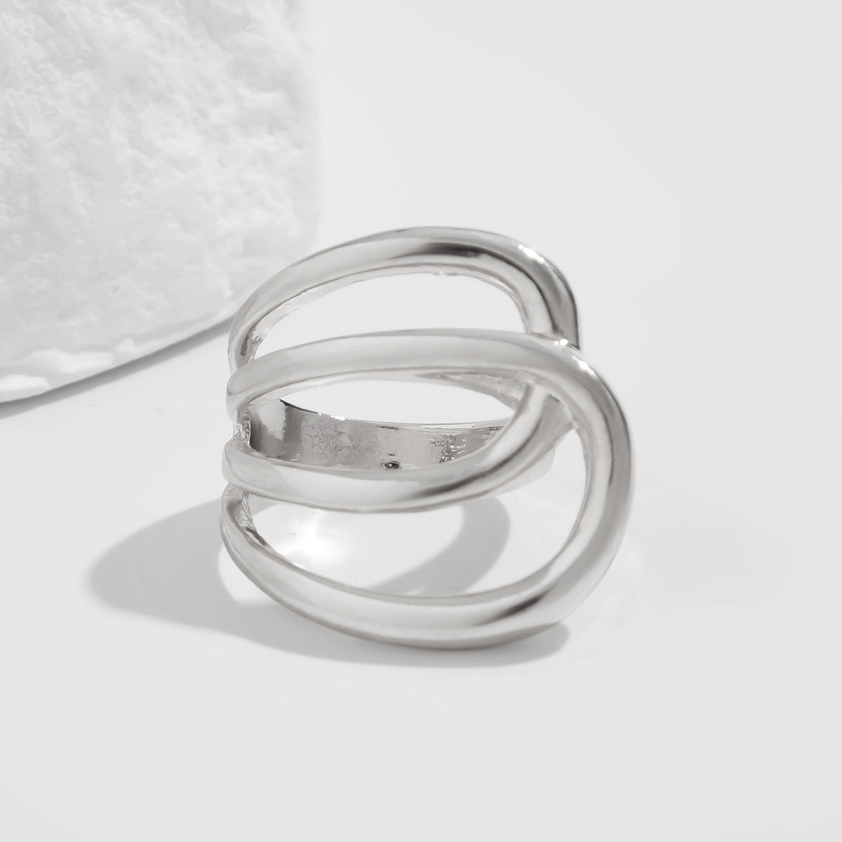 Wholesale Irregular square opening smooth bracelet set