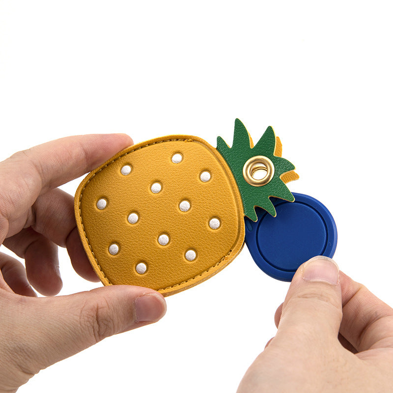 Wholesale Trendy Leather Keychain Card Holder Cute Bag Charm For Women