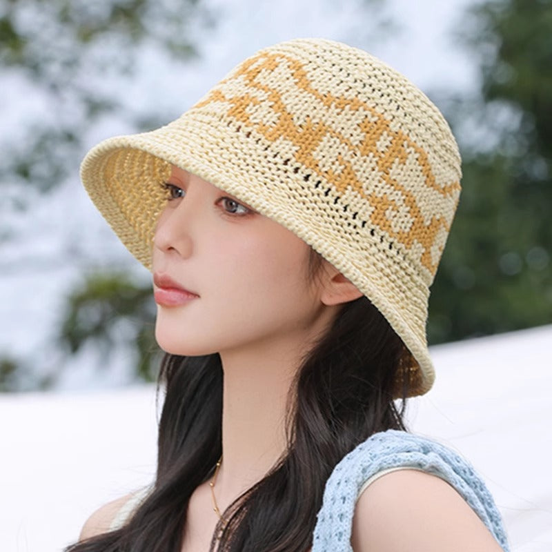 Wholesale Hollow Woven Fisherman Hat Bucket Hat