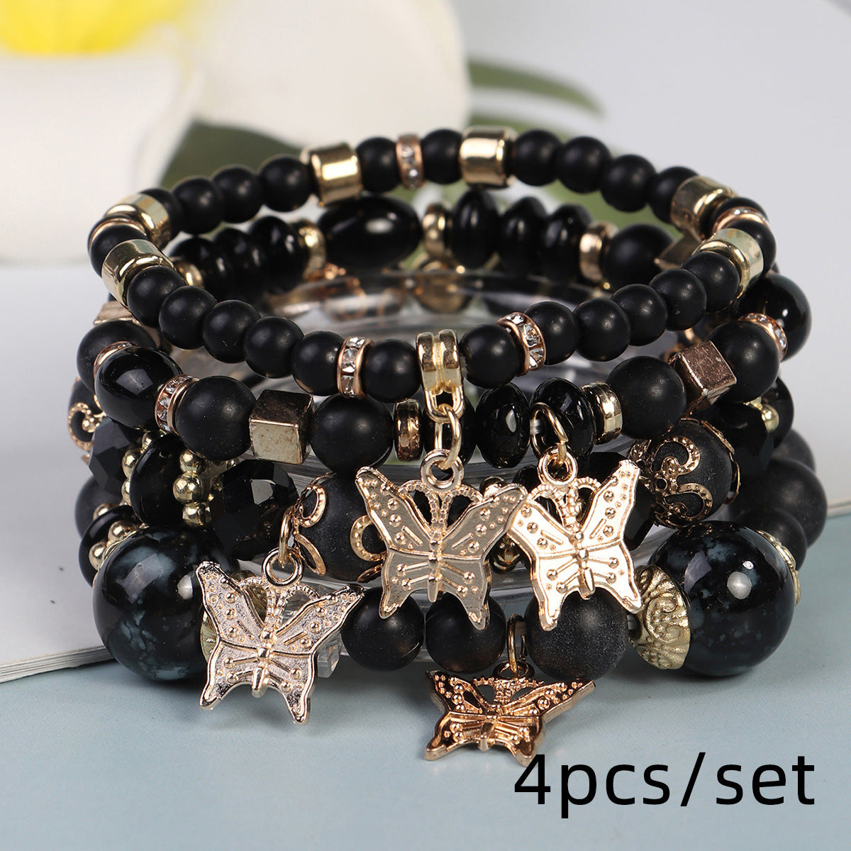 Wholesale Bohemian Vintage Sweet Butterfly Pendant Bracelet ACC-BT-Lijie003