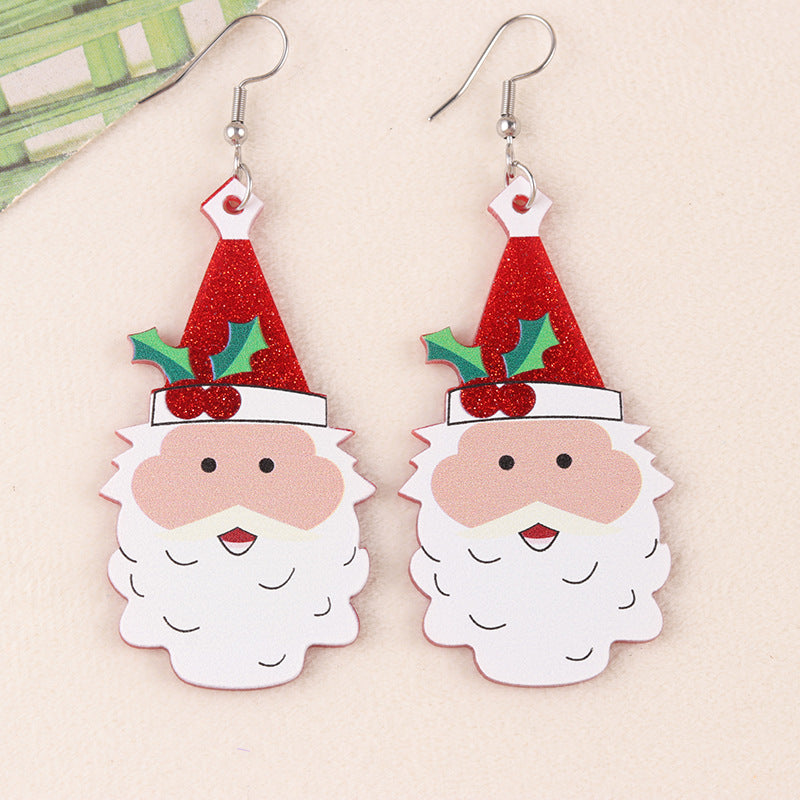 Wholesale Cartoon Christmas Series Acrylic Earrings