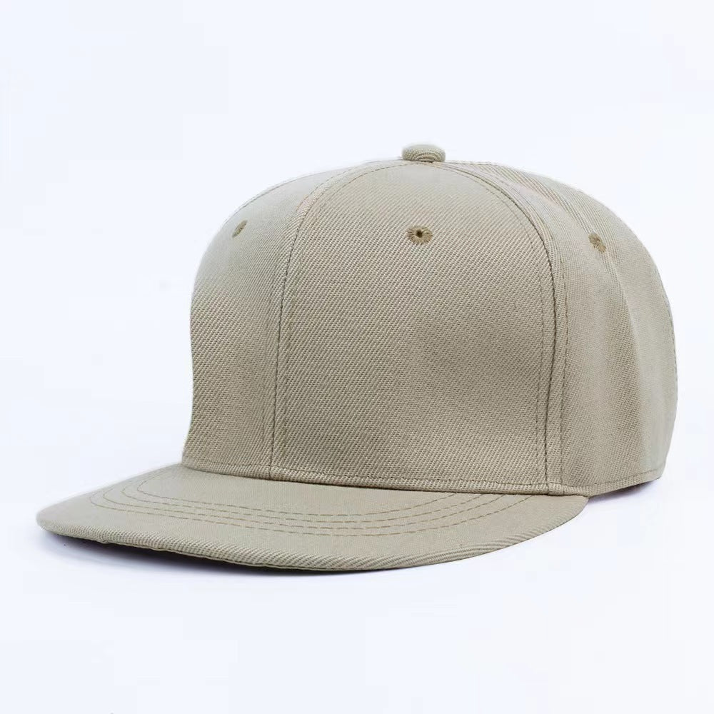 Wholesale Fashion Six Panel Hard Top Flat Brim Hip Hop Baseball Cap Unisex Streetwear Summer Casual Hat