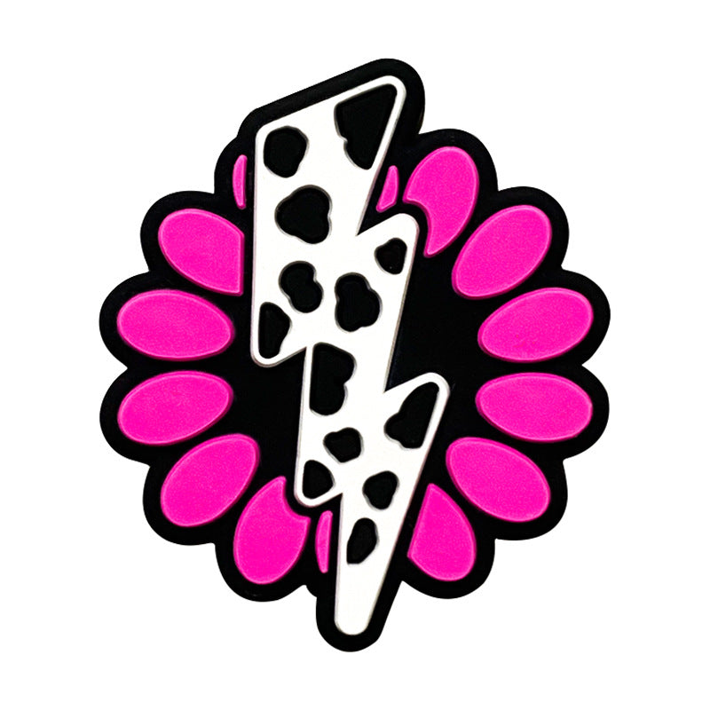 Wholesale 10PCS Lightning Jewelry Accessories Silicone Beads Cartoon Diy Pacifier Chain Keychain Accessories ACC-BDS-WDX204