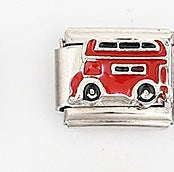 Wholesale 5pcs Italian Charm Bracelet 9mm DIY Splicing Car and Ship Series Stainless Steel Composable Bracelet