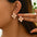 Wholesale Alloy Geometric Shape Oil Smear Treatment Ear Studs Earrings