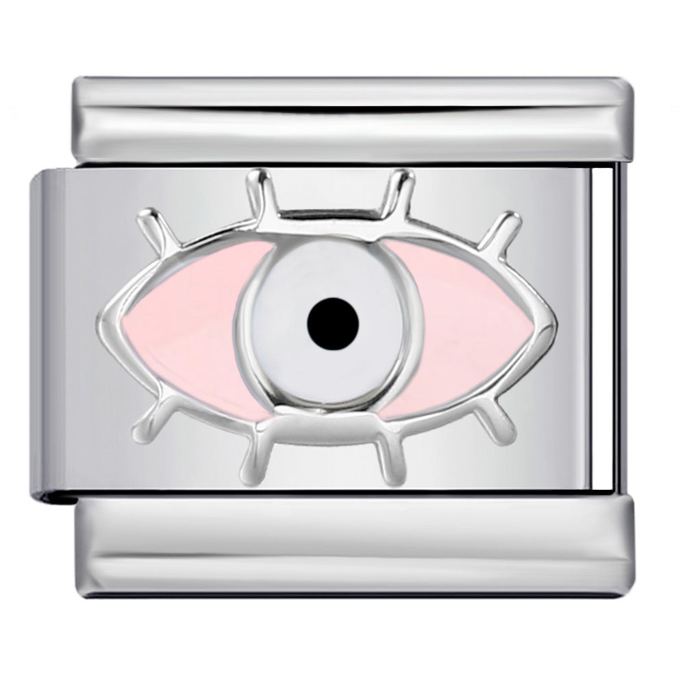 Wholesale Italian Charm Bracelet 9mm DIY Splicing Removable
Five-pointed star eyes Stainless Steel Composable Bracelet