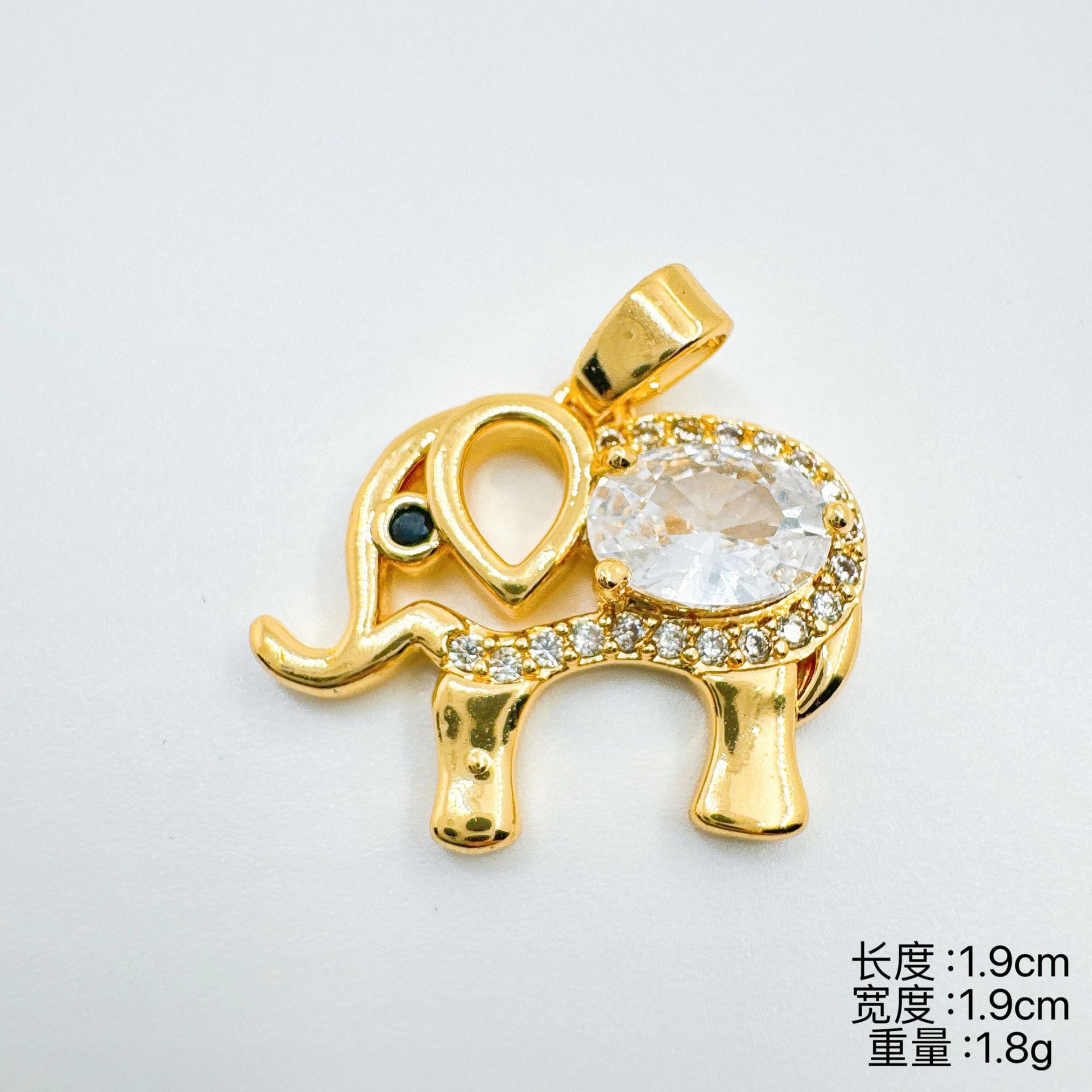 Wholesale Stylish Elephant Pendant Necklace
