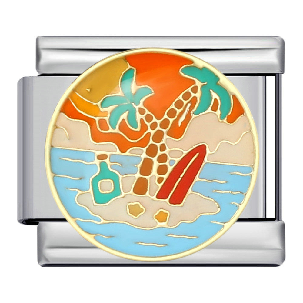 Wholesale Italian Charm Bracelet 9mm DIY Splicing Cute Creative Stainless Steel Composable Bracelet