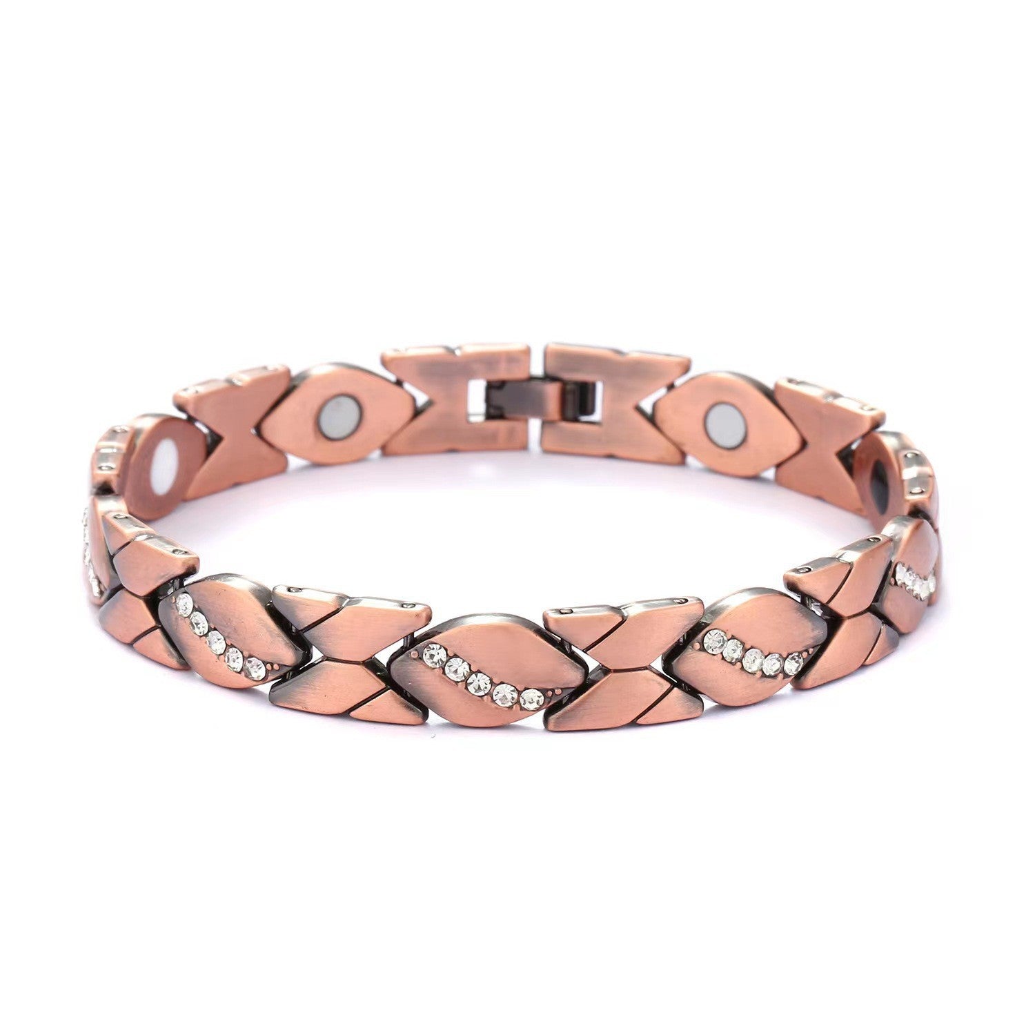 Wholesale detachable energy magnet bracelet alloy diamond adjustable bracelet