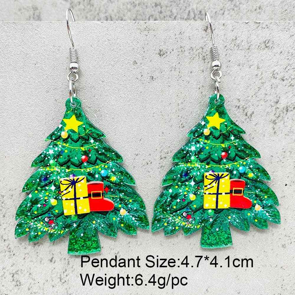 Wholesale Christmas 3D Acrylic Earrings