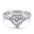 Wholesale S925 sterling silver inlaid zircon Heart-shaped ring