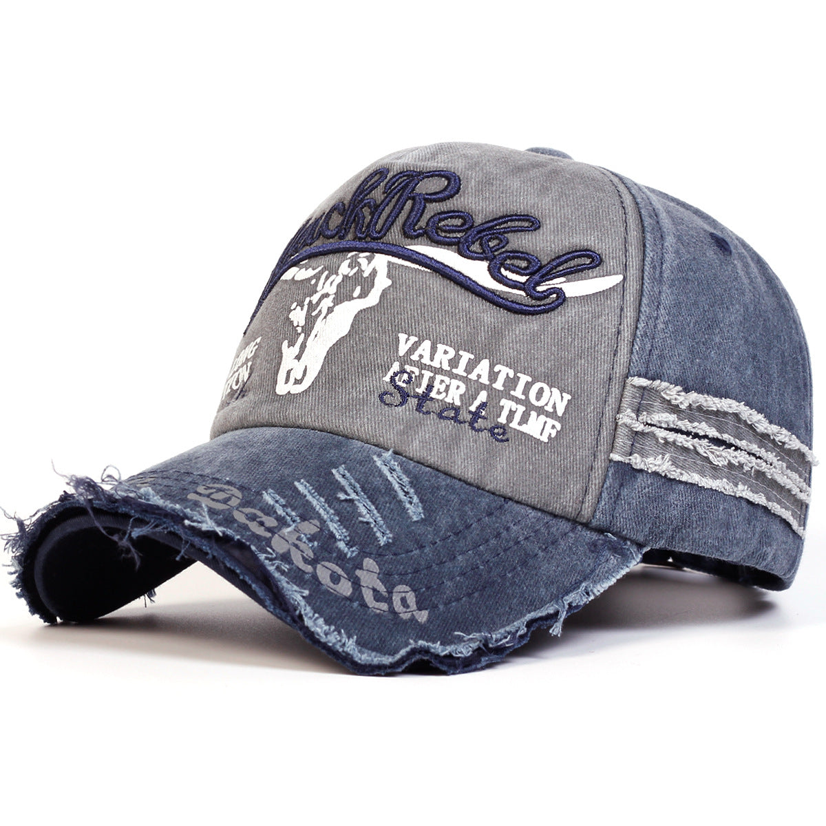 Wholesale Vintage Embroidered Letter Washed Baseball Cap