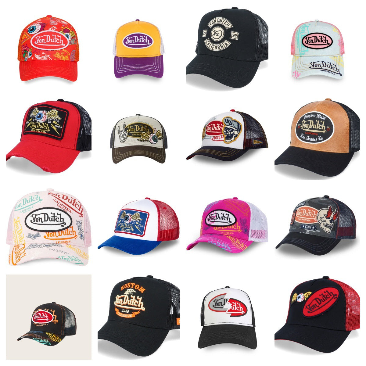 Wholesale Cheetah Print Embroidered Mesh Trucker Cap Red Sun Protection Baseball Hat Trendy Gift Resale