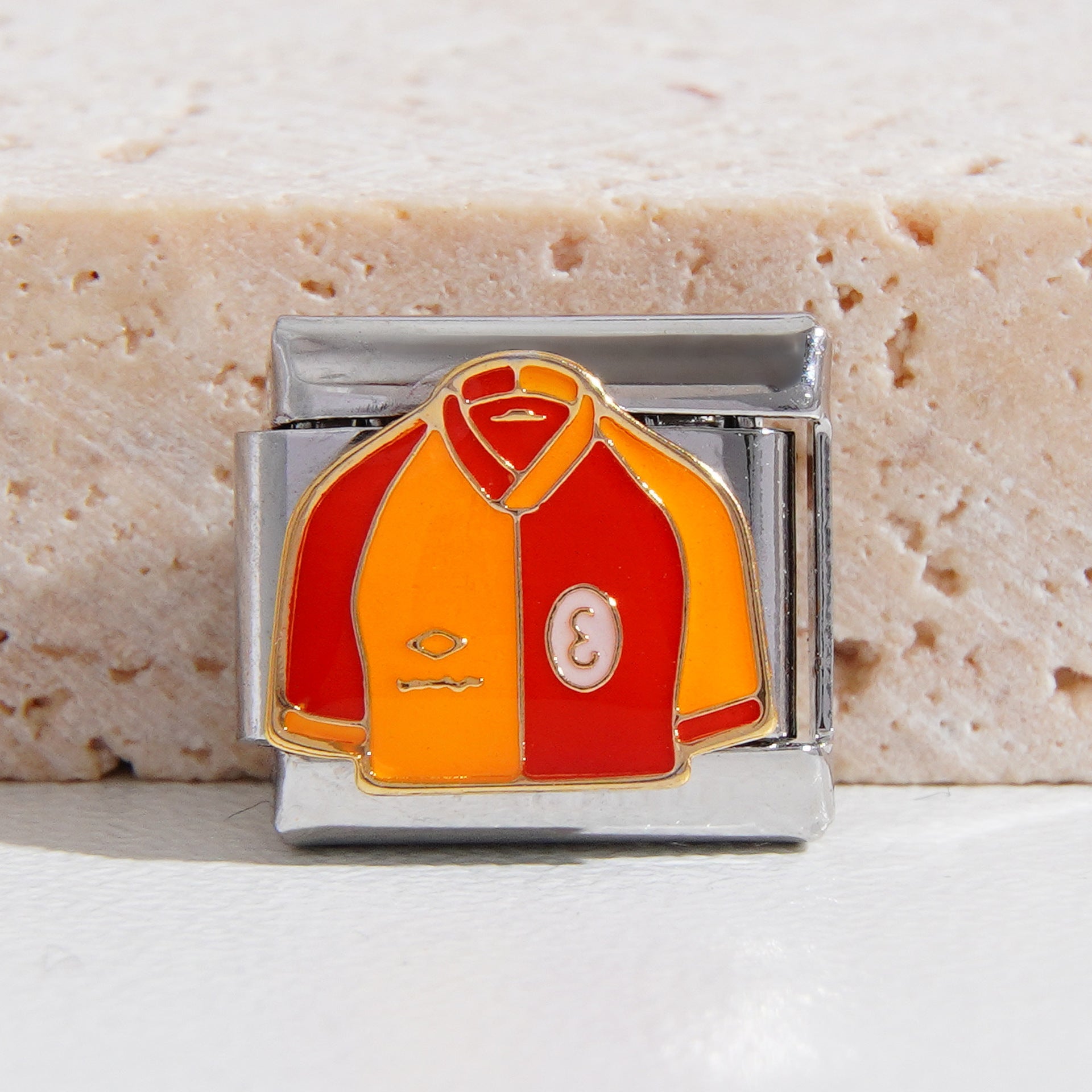 Wholesale Italian Charm Bracelet 9mm DIY Splicing Football Series Stainless Steel Composable Bracelet