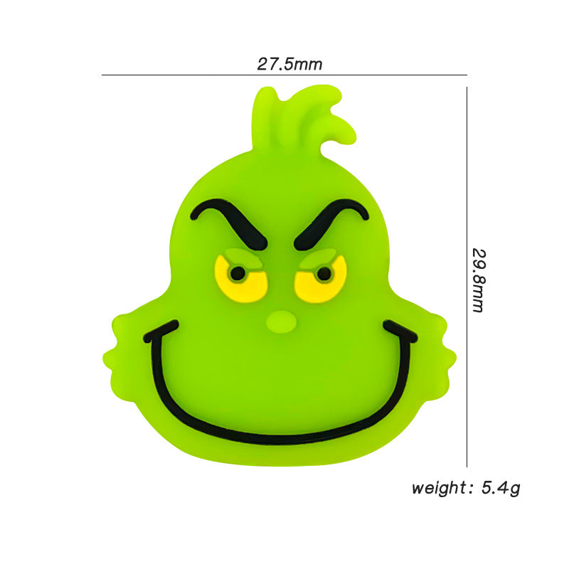 Wholesale 10pcs Silicone Cartoon 3D Focal Beads ACC-BDS-WDX232