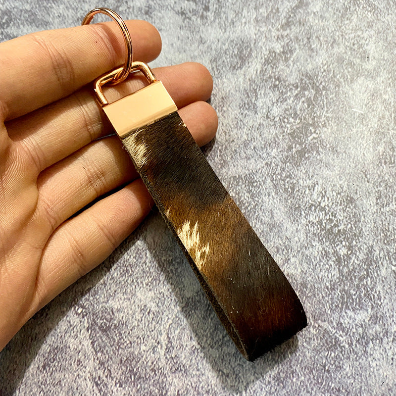 Wholesale Retro Leather Keychain Bohemian Style Car Key Accessory Gift