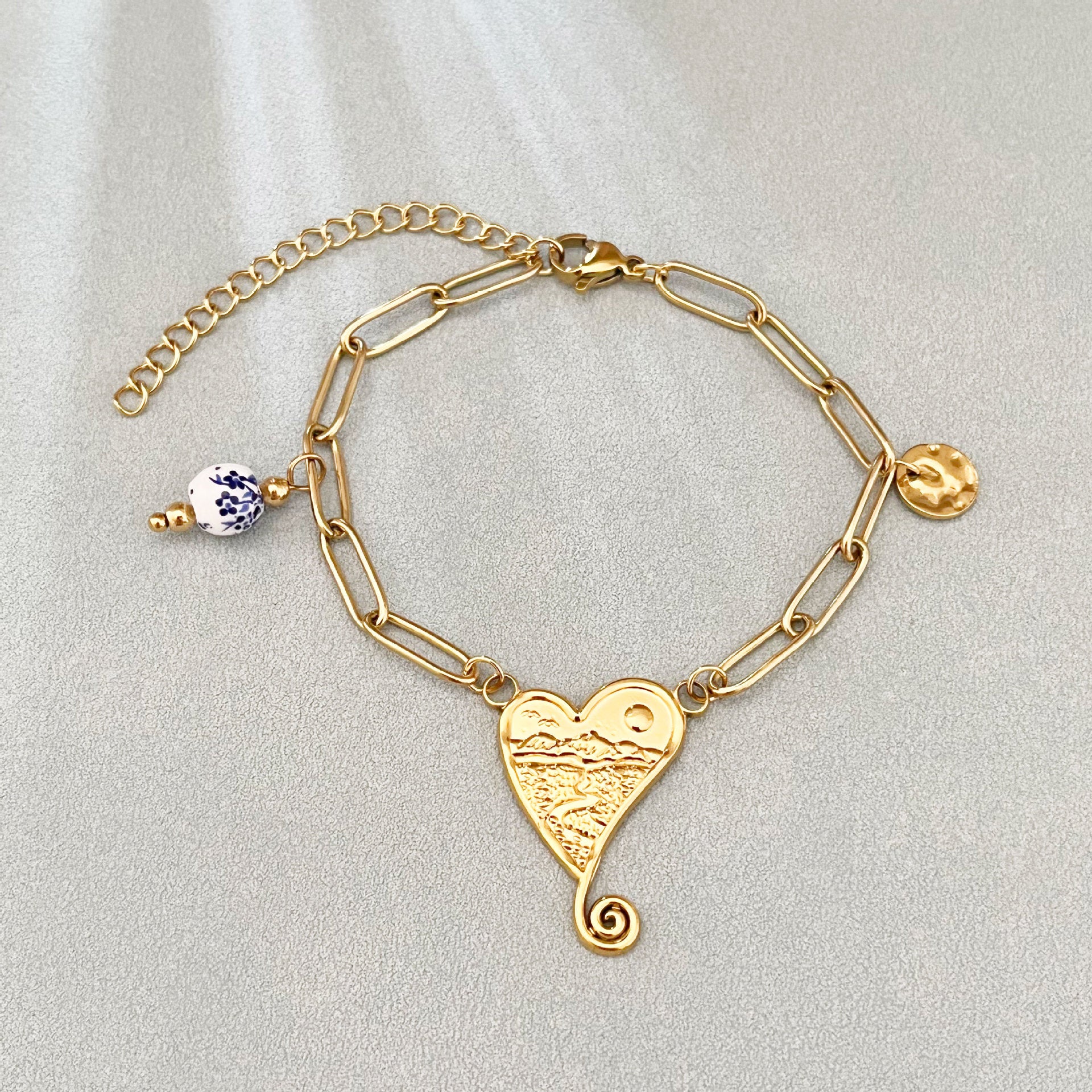 Wholesale heart bow bracelet