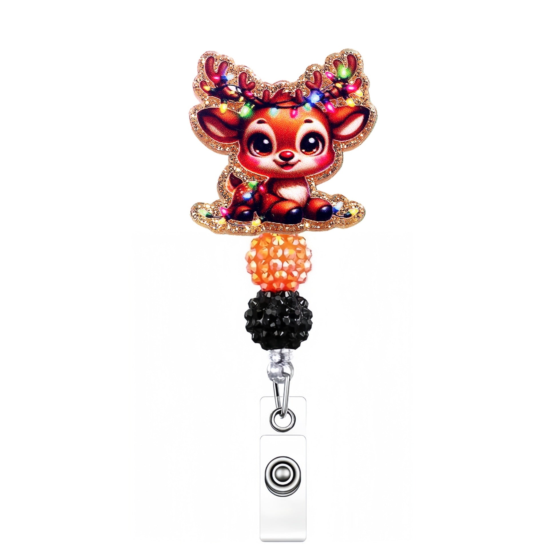 Wholesale 10pcs Acrylic Thanksgiving Badge Reels Keychains