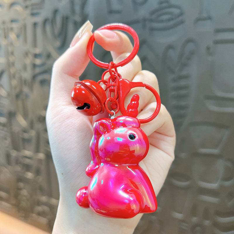 Wholesale Cartoon Electroplated Unicorn Keychains Acrylic Keychain Keychain Wallet ACC-KC-YanG004