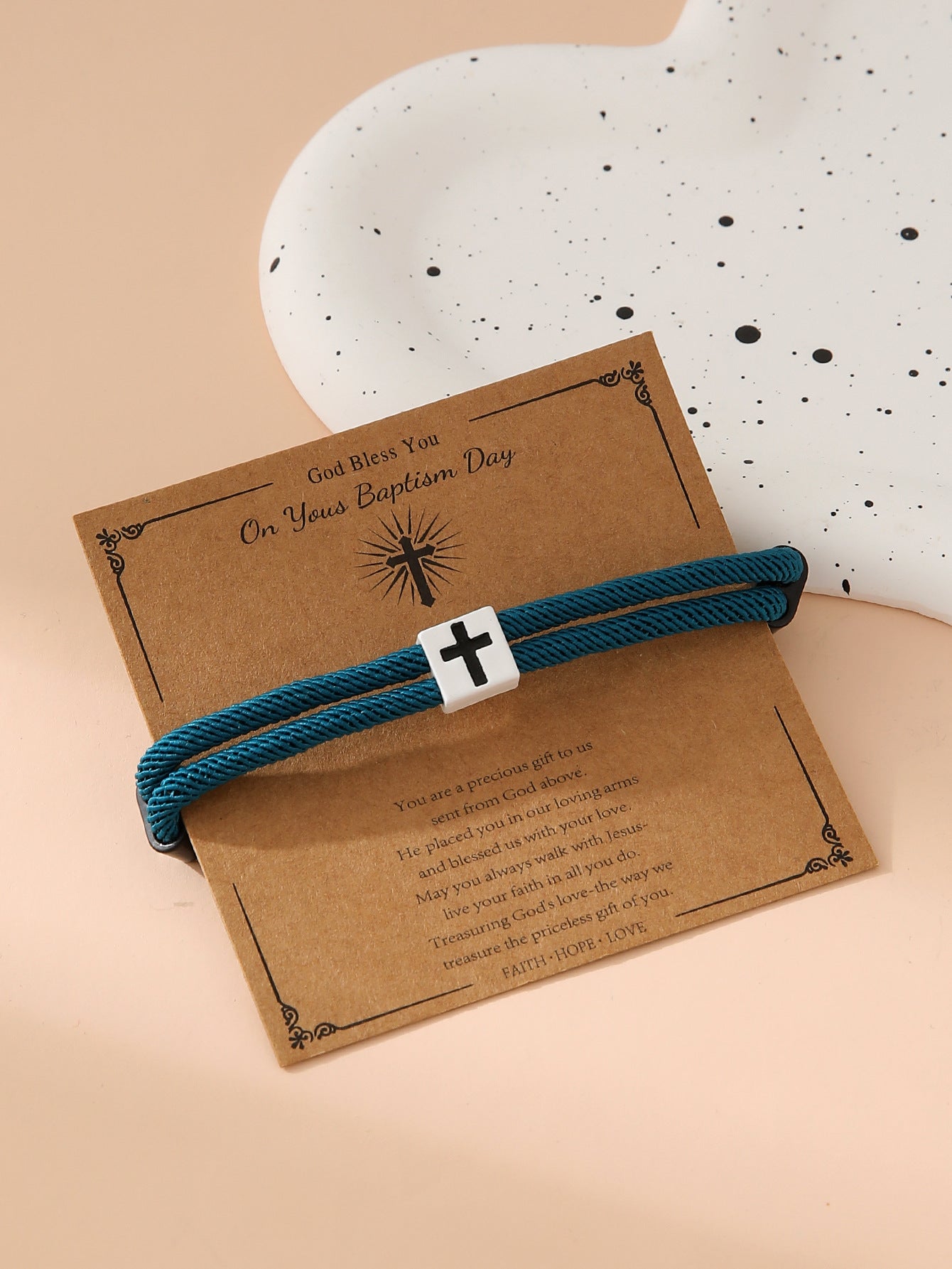 Bracelet de corde à main réglable en alliage en gros simple