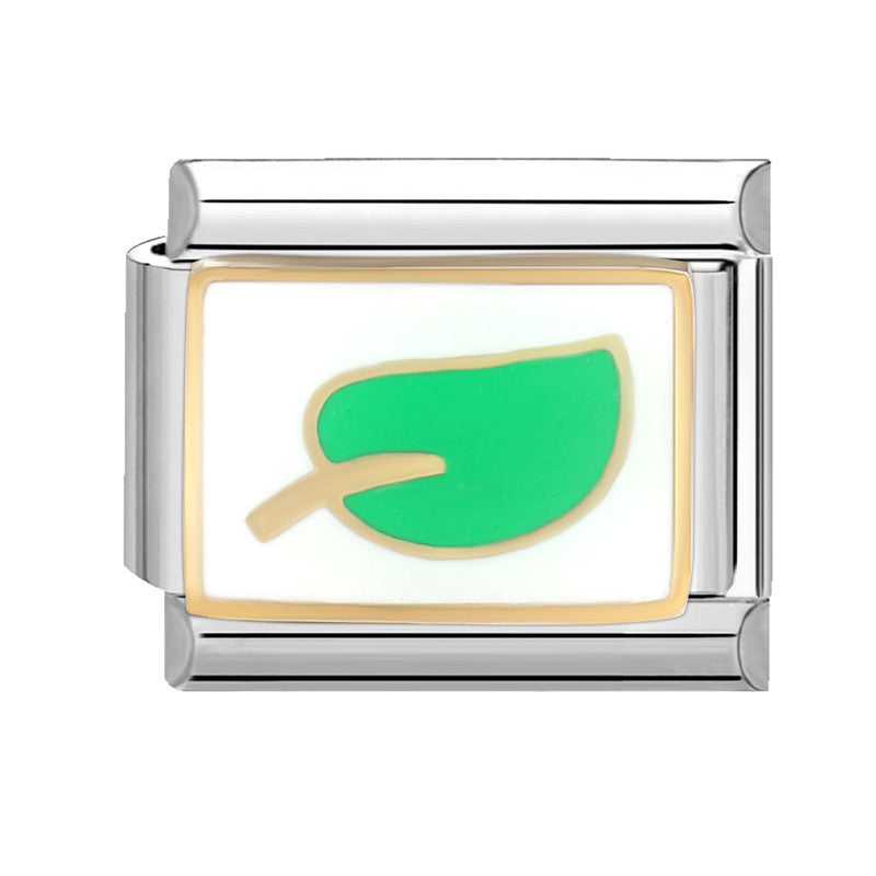 Wholesale  Italian Charm Bracelet 9mm DIY Splicing Removable Orange Holiday Collection Titanium Steel  Composable Bracelet