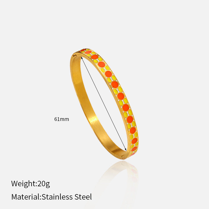 Wholesale colorful stainless steel bracelet