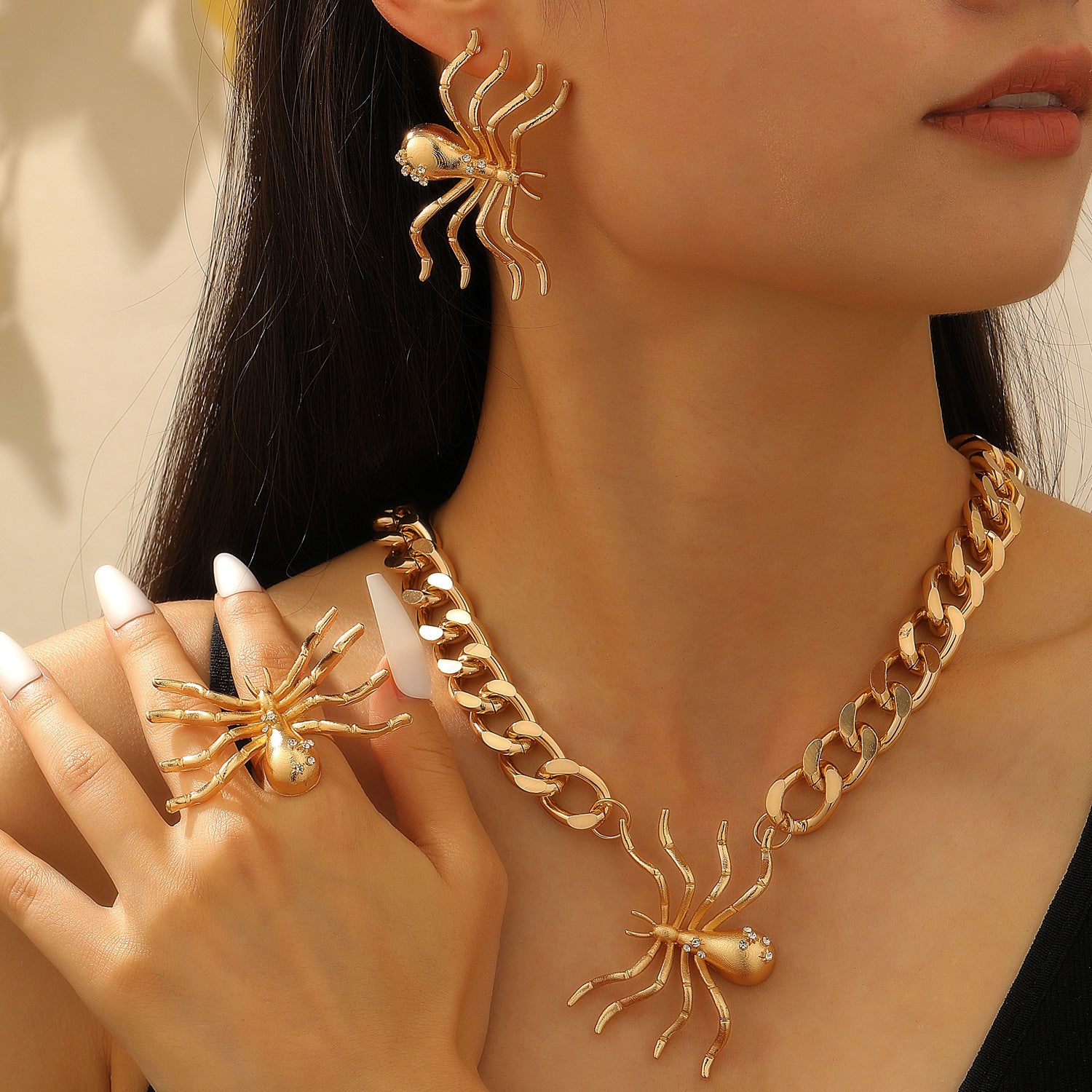 Wholesale Fashion  Earring Ring Necklace Set Animal Jewelry Accessory Party Gift