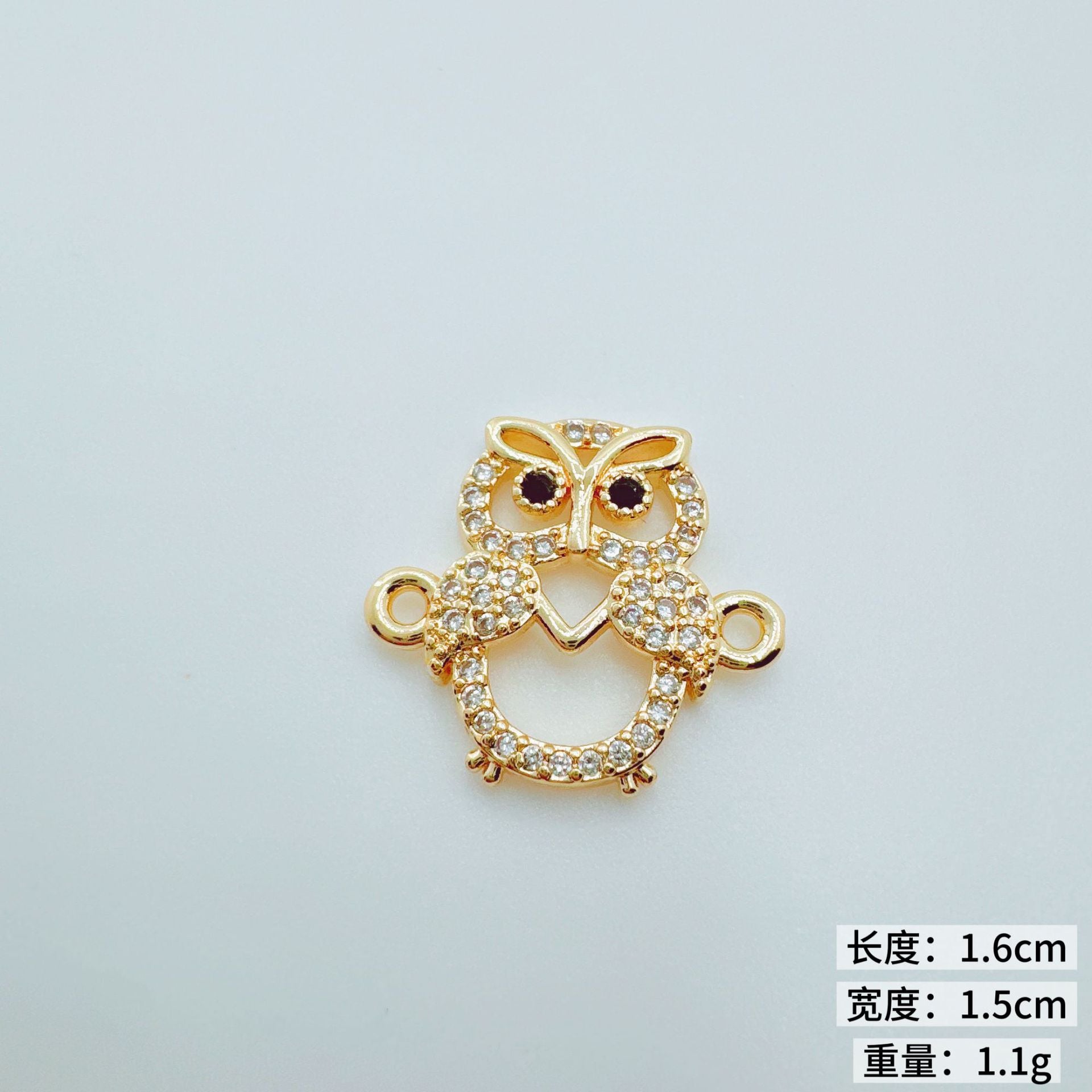 Wholesale 18K Gold Plated Copper Owl Swallow Pendant Charm - Trendy Jewelry Accessory for DIY Necklace Bracelet Making
