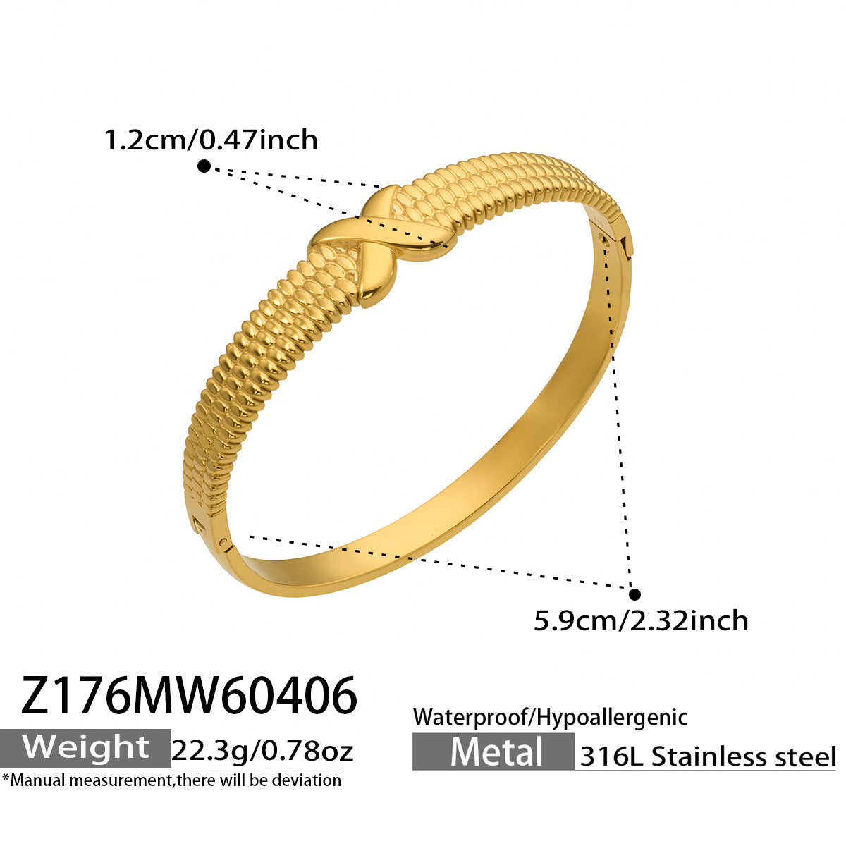 Wholesale Geometric Flower Buckle Bracelet Combination Stainless Steel Plated